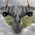 Blocs de construction d'avion de reconnaissance, Blackbird SR-71, compatible LEGO – Image 3