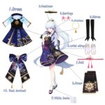 Costume de cosplay pour femme, Genshin Impact, Kamisato Ayaka – Image 5