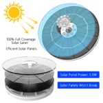 Fontaine à eau solaire 5.5W à LED avec 16 Buses, 3000mAh, pour jardin, bain d'oiseaux, étang – Image 4