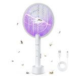 Lampe anti-moustiques portable USB, 3000V, avec batterie 1200mAh, 3 couches