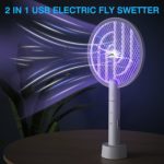 Lampe anti-moustiques portable USB, 3000V, avec batterie 1200mAh, 3 couches – Image 3