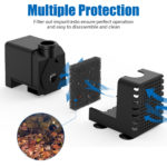 Ensemble de fontaine solaire autonome 20W, pompe à eau avec 6 buses – Image 8