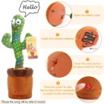 Peluche Cactus parlant, danse et répète vos mots, 120 chansons, rechargeable – Image 4