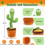 Peluche Cactus parlant, danse et répète vos mots, 120 chansons, rechargeable – Image 3