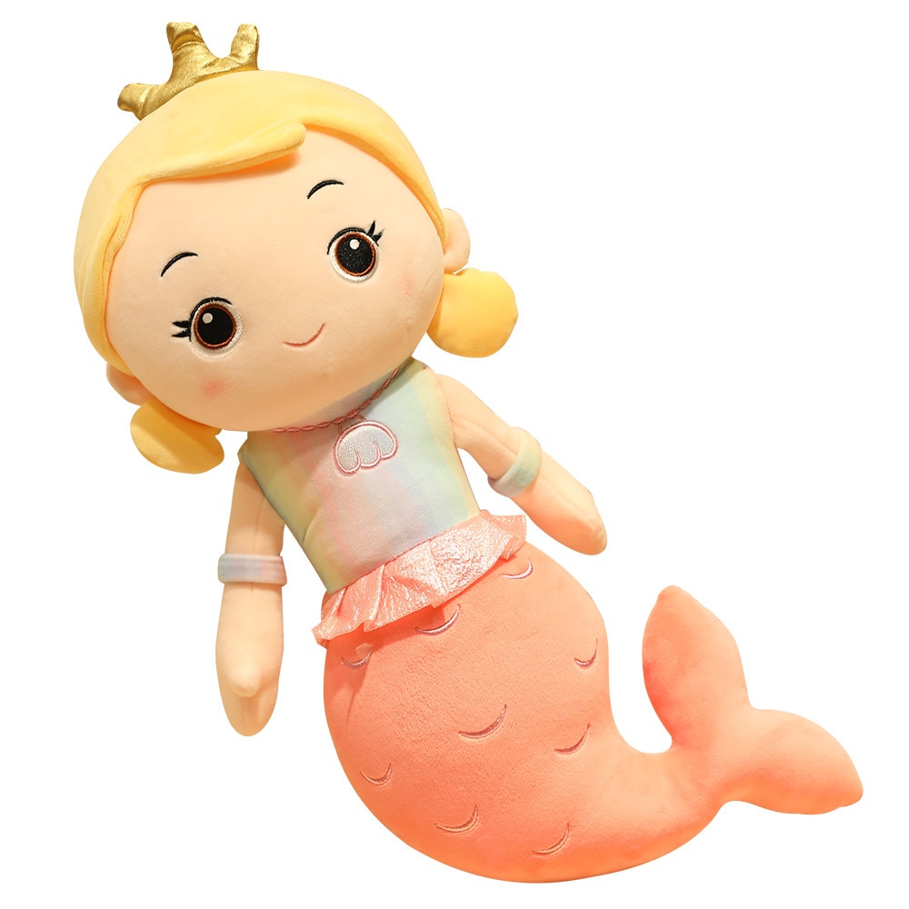 Peluche géante de sirène, confortable et douce, partenaire de sommeil, de 30 à 110 cm