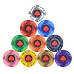 Lot de 25 jetons de Poker en céramique, professionnel, Casino, 10 g, 39 mm – Image 3