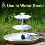 Ensemble de fontaine solaire 2.5W à 3 niveaux, adapté au bain d’oiseaux – Image 2