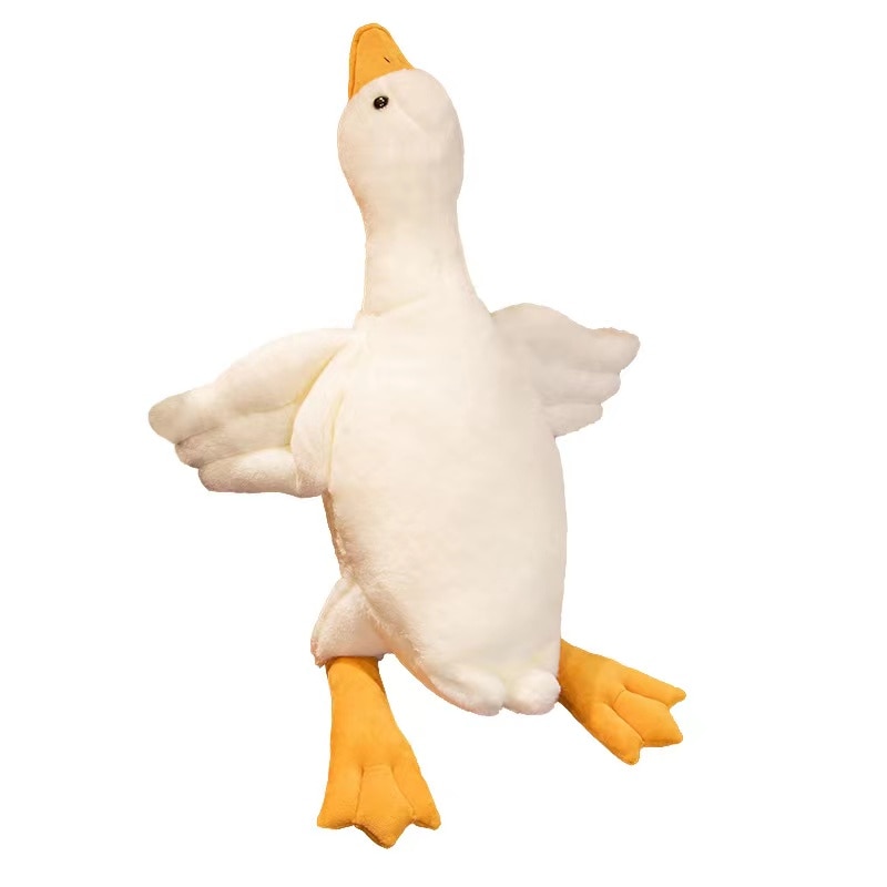 Peluche géante d'oie, confortable et douce, grand oreiller apaisant, de 50 à 160 cm