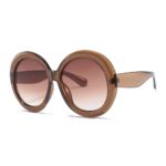 Lunettes de soleil rondes surdimensionnées, mode rétro, UV400 Oculos – Image 4