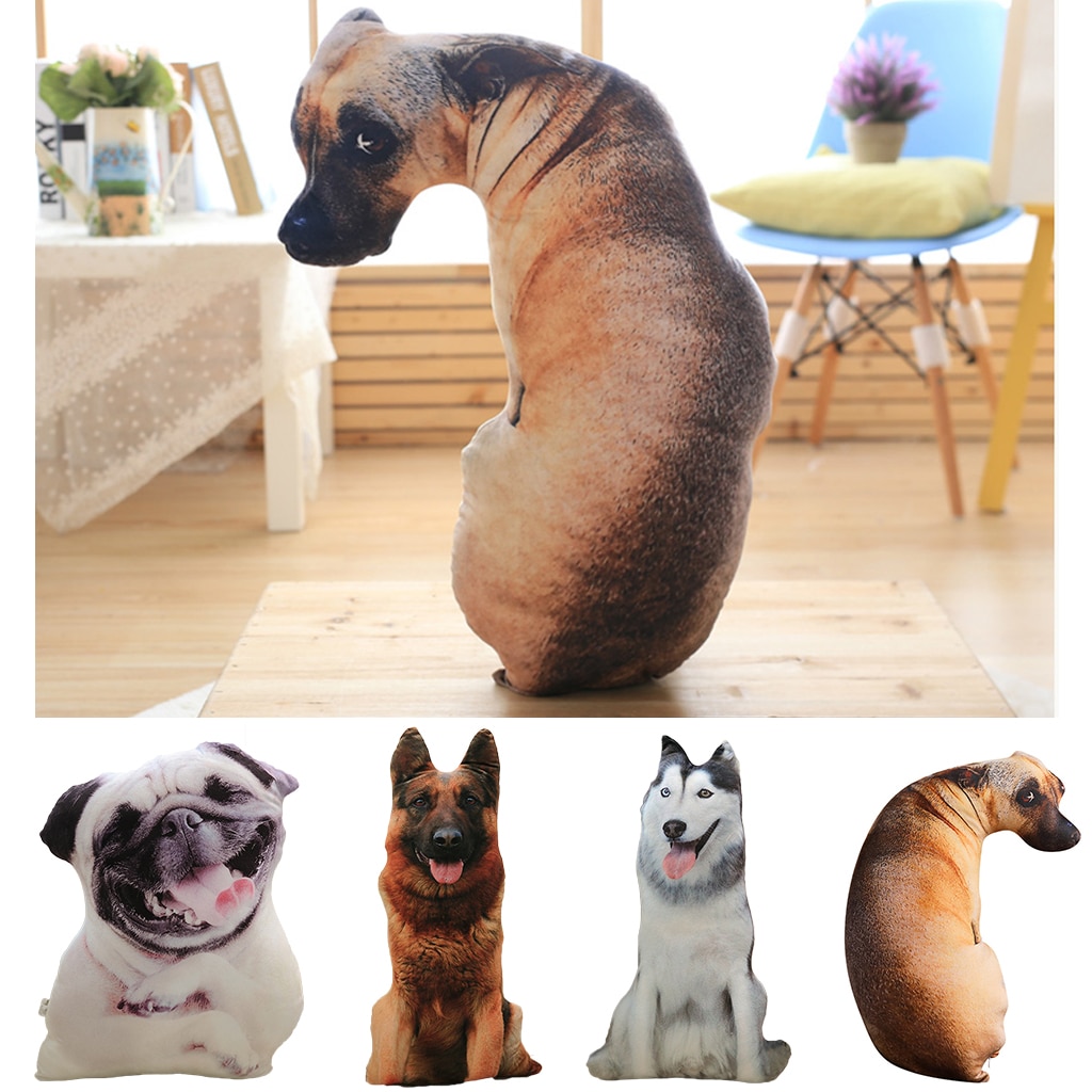 115672-qgmdde.jpg Coussin 3D en forme de chien, rembourrage en coton, 50 cm – Image 1