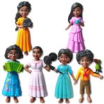 Ensemble 6 figurines, dessin animé, Encanto, famille Madrigal, 11.5 cm