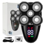 Rasoir électrique 5 en 1, affichage LED, rechargeable et étanche