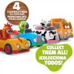 Lot de figurines, dessin animé, La Granja de Zenón, voitures à inertie