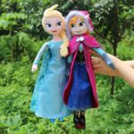 Peluche princesse Anna et Elsa, reine des neiges, dessin animé, 40cm – Image 2
