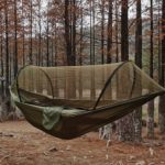 Hamac de camping en plein air avec moustiquaire, lit-balançoire, haute résistance, 1 à 2 personnes