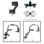 Lunettes loupe binoculaire LED 5W, grossissement 2.5X à 3.5X, équipement pour dentiste – Image 3
