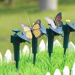 Lot de 3 faux papillons volants à énergie solaire, piquet de jardin, décoration – Image 3