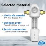 Système de purification d'eau, rinçage automatique, préfiltre à sédiments, 40 microns – Image 5