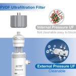 Système de purification d'eau pour la réduction des bactéries, 0,01 lm PVDF, membrane UF lavable, pour l'eau potable – Image 4