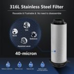 Système de purification d’eau central, lavage à contre-courant, maille en acier inoxydable – Image 3