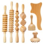 Ensemble d'outils de massage maderothérapie en bois, Gua Sha, pour le corps et des pieds