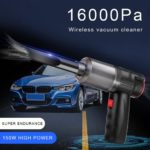 Mini aspirateur à main sans fil, 16000Pa, 150W, pour la voiture, forte aspiration – Image 4
