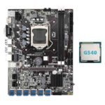 Carte mère B75 ETH Mining, 12 PCIE vers USB, avec CPU G540, LGA1155, DDR3 – Image 4