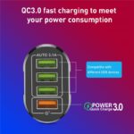 Chargeur rapide 48W multi, QC 3.0, 4 ports USB – Image 3