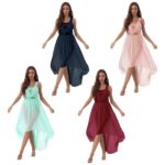 Robe de danse lyrique pour femme, sans manches, à paillettes, en mousseline de soie – Image 2