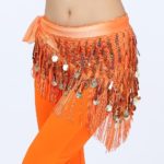 Ceintures de danse du ventre, à pampilles, en maille extensible, franges, écharpe de hanche – Image 5