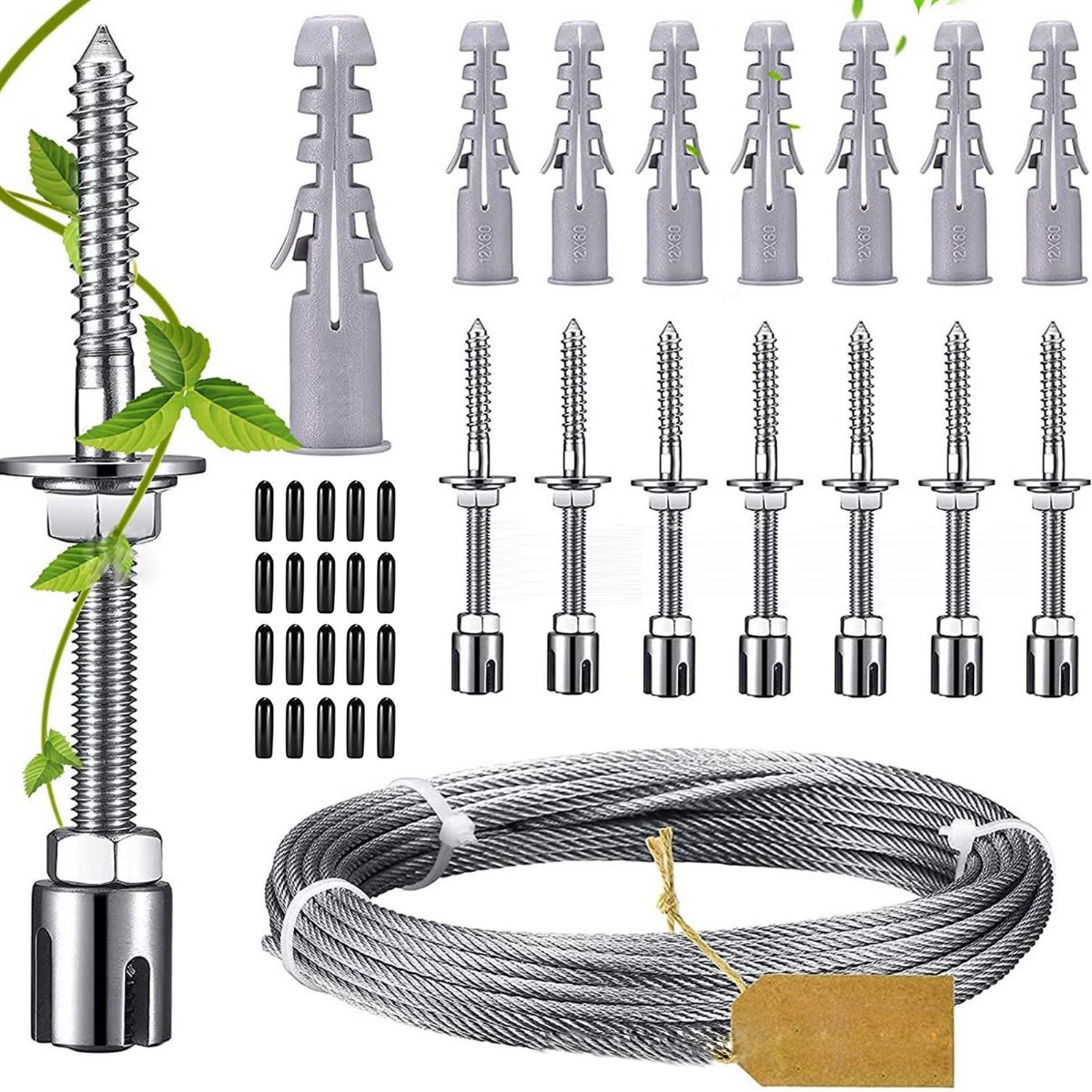 120310-cmksn4.jpg Treillis en acier inoxydable pour plantes grimpantes, 37 pièces, professionnel, ensemble complet – Image 1