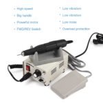 Ponceuse à ongles électrique professionnelle, manucure et pédicure avec pédale, en acier inoxydable, 35'000 RPM – Image 3