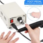 Ponceuse à ongles électrique professionnelle, manucure et pédicure avec pédale, en acier inoxydable, 35'000 RPM – Image 2
