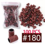 Bandes abrasives pour ponceuse à ongles, 100 pièces, 80#. 120#. 180#, 6 mm – Image 4