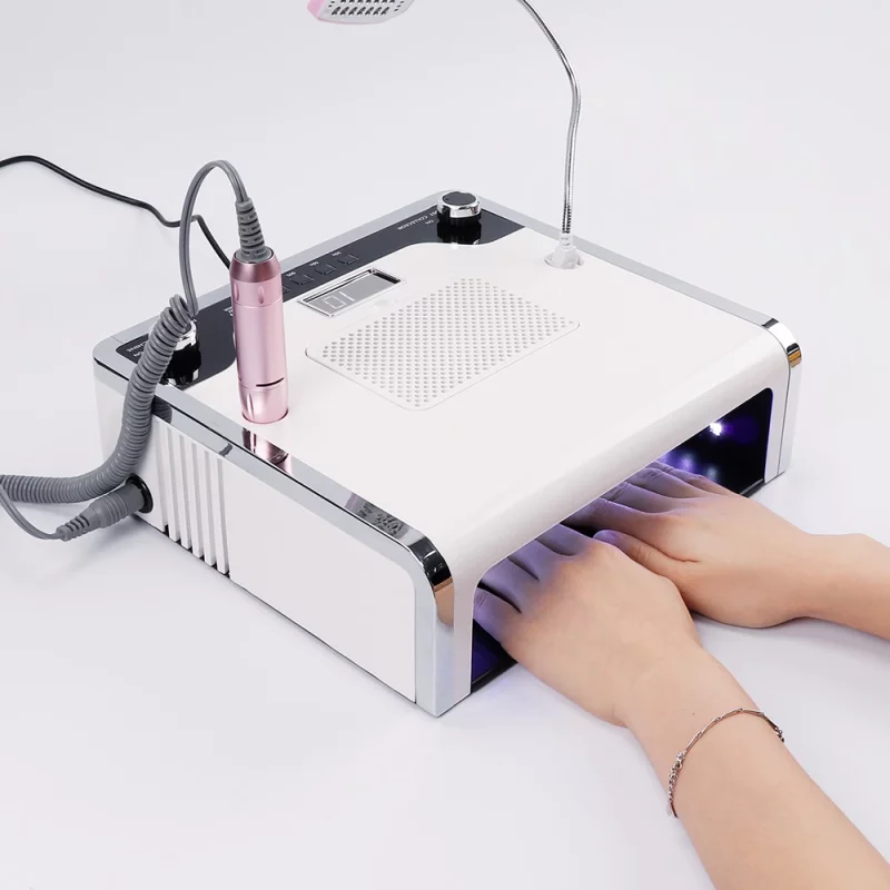 Ponceuse à ongles électrique 3 en 1 pour Nail Art, 30'000 tr/min, aspiration poussière des ongles, machine de séchage