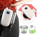 Ponceuse à ongles professionnelle 36W, 30'000 tr/min, portable, charge sans fil, manucure et pédicure – Image 2