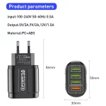 Chargeur rapide 48W multi, QC 3.0, 4 ports USB – Image 9