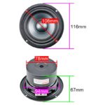 Haut-parleur de medium 25W, 4 pouces, unité de milieu de gamme, 80Hz-12KHz, 4 ohm – Image 6
