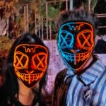 Masque LED Purge, déguisement, néon lumineux – Image 2