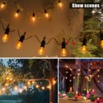 Kit de guirlande solaire Edison, 12 ampoules LED, étanche, éclairage décoratif, blanc chaud – Image 4