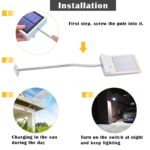 Lampe solaire d'extérieur à 30 °, automatique, 450 lumens, 12W, 2200mah – Image 5