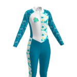 Combinaison de cyclisme pour femme, pantalon et manches courtes, à séchage rapide – Image 3
