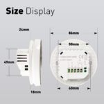 Thermostat intelligent pour chauffage au sol, WiFi, Alexa, Tuya, Google, standard UE – Image 10