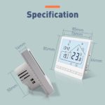 Thermostat intelligent pour chauffage au sol TOL47, Wifi, Tuya, Alexa, Google, standard UE – Image 11