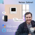 Thermostat intelligent pour chauffage au sol TCR7, Wifi, Alexa, Tuya, Google, standard UE – Image 4