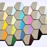 Lot de 5 moules pour béton, ciment, en silicone, carreaux de Terrazzo, panneaux hexagonaux
