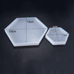 Lot de 5 moules pour béton, ciment, en silicone, carreaux de Terrazzo, panneaux hexagonaux – Image 6