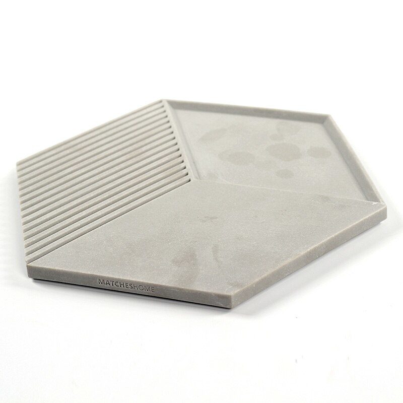 Moule pour béton, ciment, résine, en silicone, Géométrique, 25.5x29.5x2.4 cm