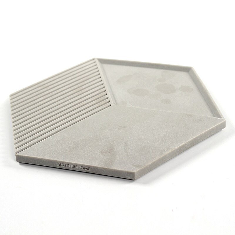 Moule pour béton, ciment, résine, en silicone, Géométrique, 25.5x29.5x2.4 cm