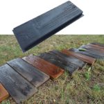 Moule pour béton, ciment, imitation bois, pour fabrication de chemins, 63x5x22 cm
